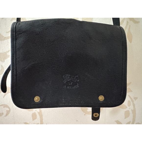 Il Bisonte Black Beautiful Crossbody Leather Handbag - Picture 1 of 3